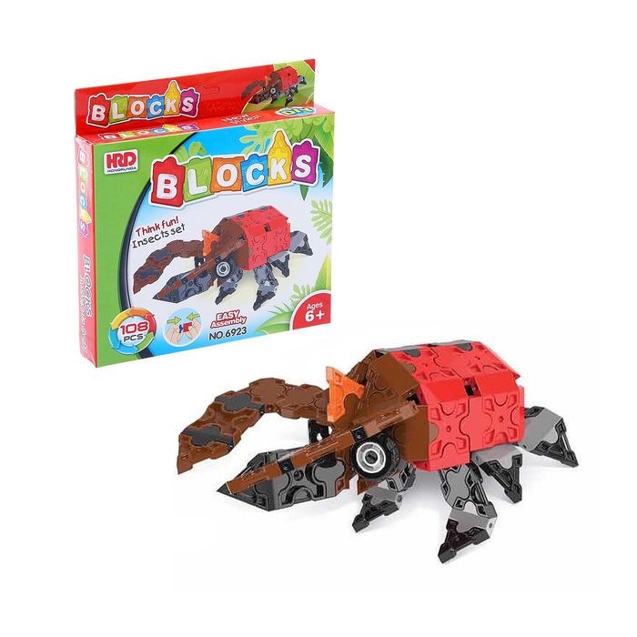 Конструктор 3D «Жук-Носорог», 108 деталей