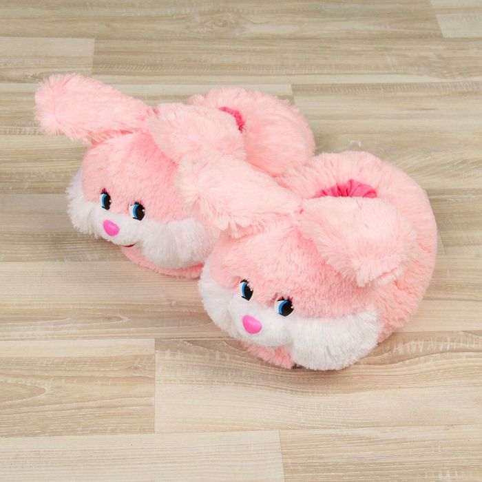 Мягкая игрушка-тапочки "Зайчата", р-р 27-32, МИКС