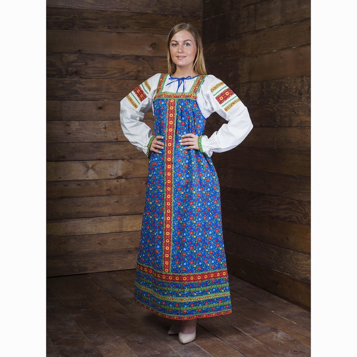Сарафан "Наталья", р-р 44-46, цвет синий