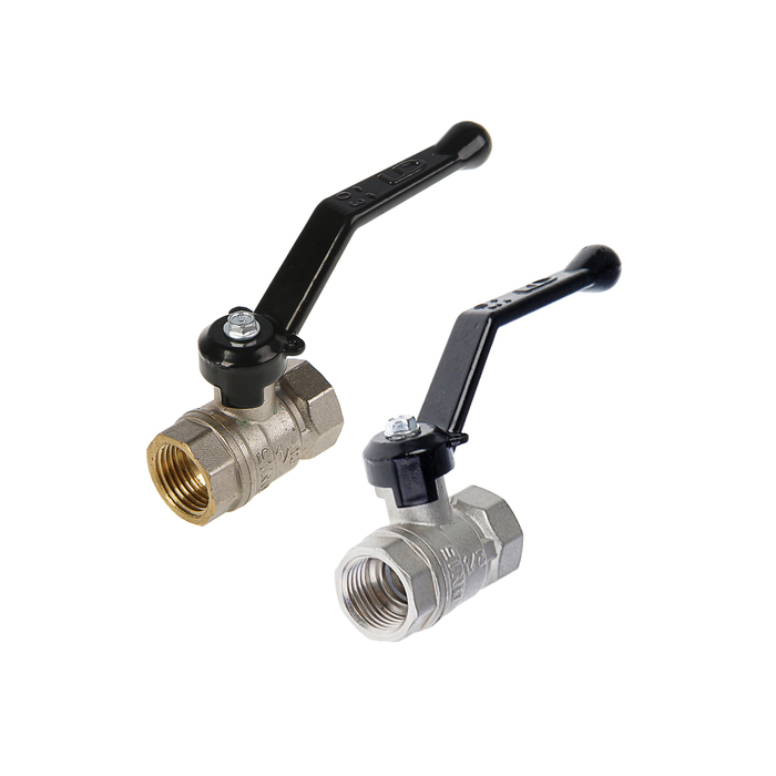 Кран шаровой  LD Pride 47.15, внутренняя/внутренняя резьба 1/2", ручка, никелированный