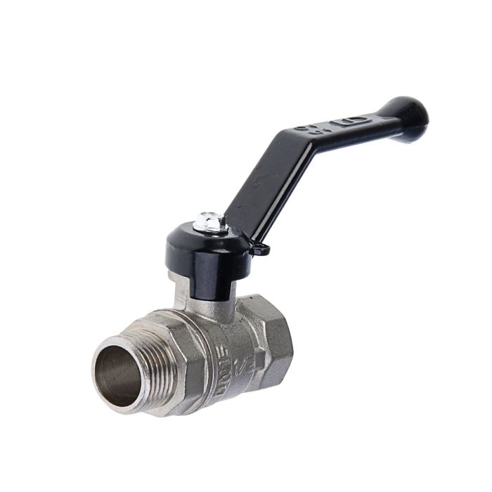 Кран шаровой  LD Pride 47.15, внутренняя/наружная резьба 1/2", ручка никелированный