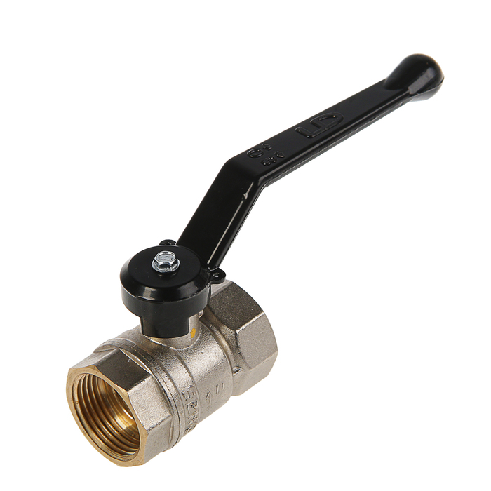 Кран шаровой LD Pride 47.20, внутренняя/внутренняя резьба 1", ручка, никелированный