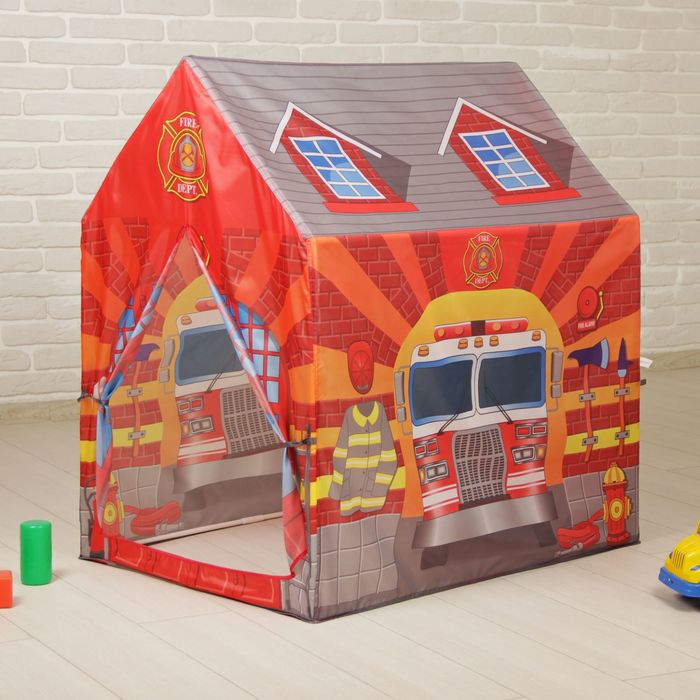 Палатка Игровой домик "Дом Пожарная станция" 95х72х102см