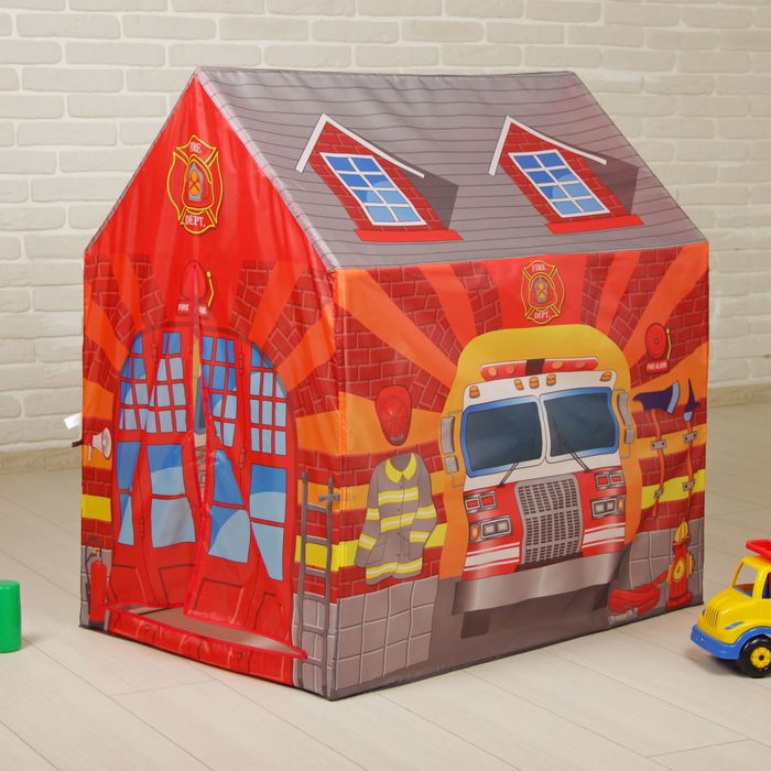 Палатка Игровой домик "Дом Пожарная станция" 95х72х102см