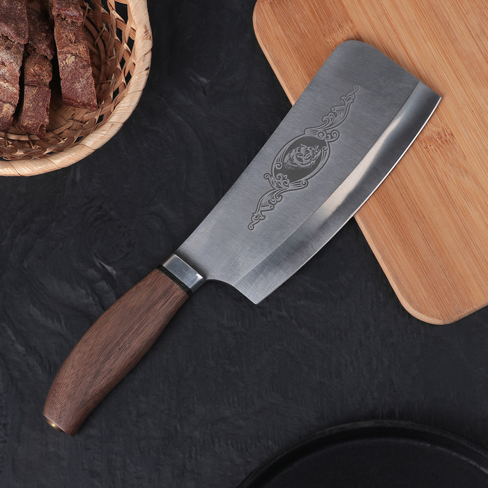 Нож разделочный "Секач", деревянная рукоятка, 50х14мф