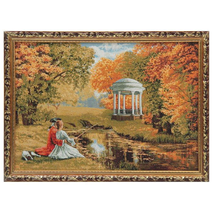 Гобеленовая картина "Беседка" 52*38 см №3