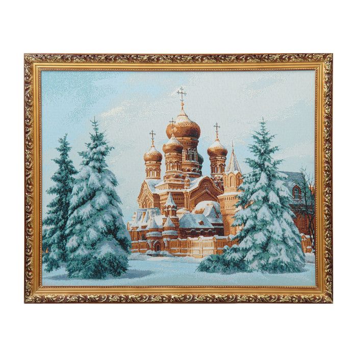 Гобеленовая картина "Утро перед Рождеством" 72*58 см №4