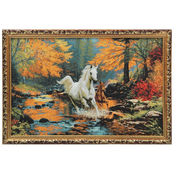 Гобеленовая картина "Жеребенок на прогулке" 57*38 см  №3