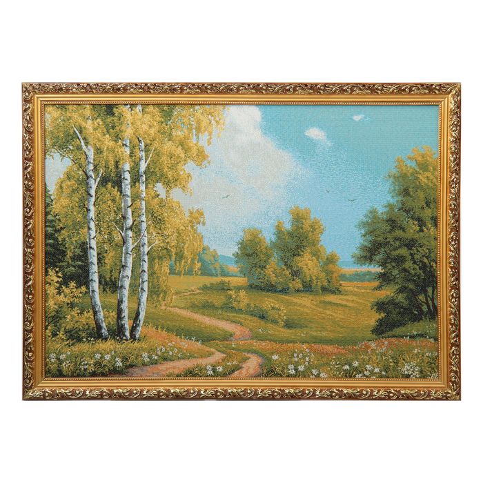 Гобеленовая картина "Родной пейзаж" 80*58 см   №4