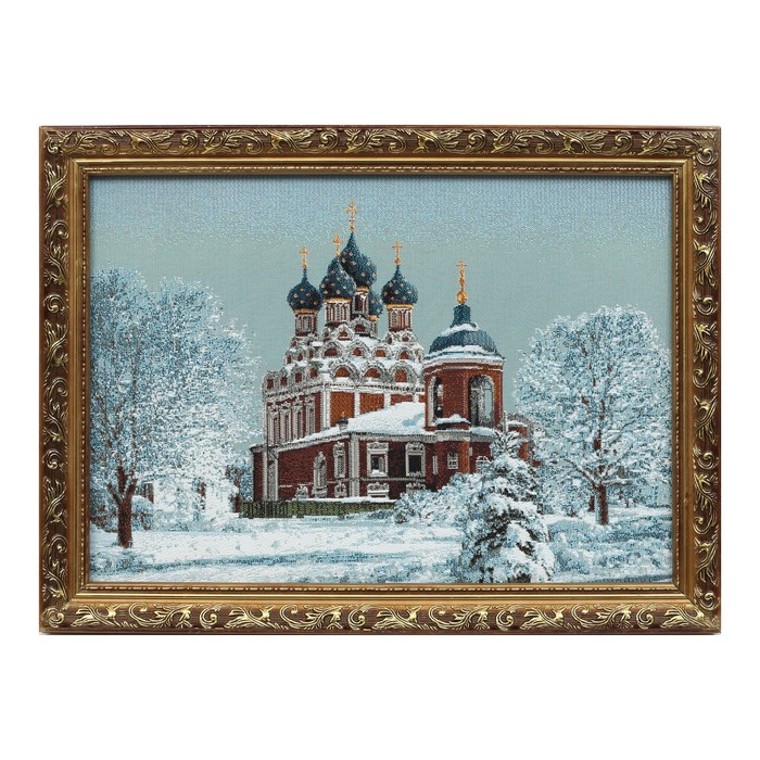 Гобеленовая картина "Тихвинский храм"