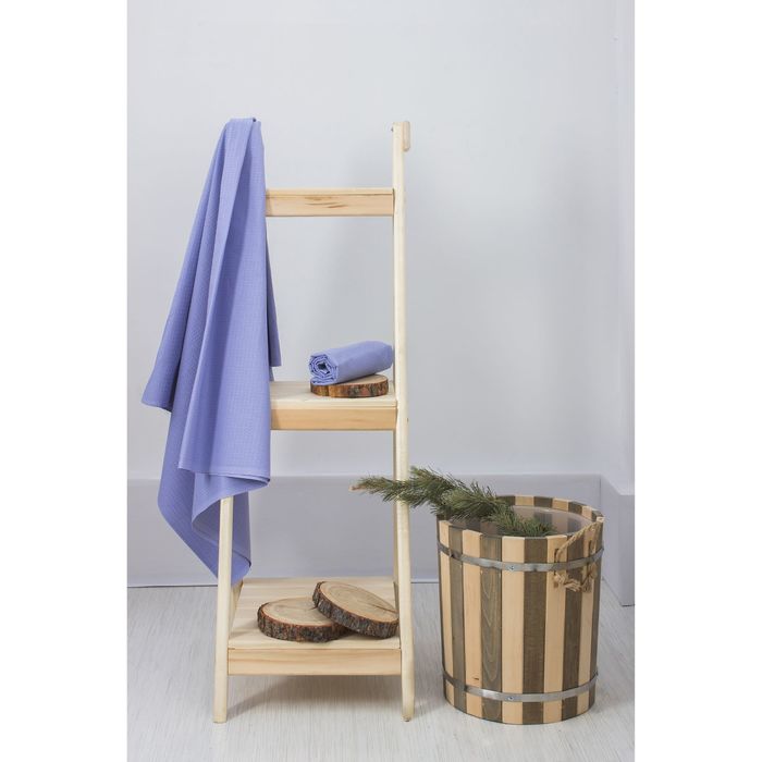 Простыня для бани Collorista 145х 180 см, цвет Сиреневый 100% хл, ваф. полотно