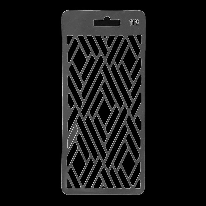 Трафарет пластик "Сетка №113" 9x20 см