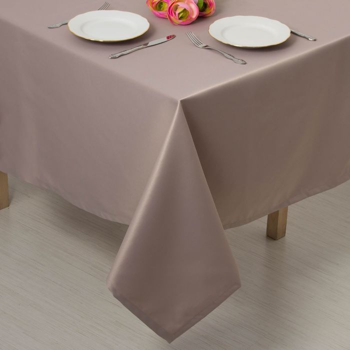 Скатерть "Этель" однотонная 150*300, цв.сливовый, пл. 192 г/м2, хл с ГМО
