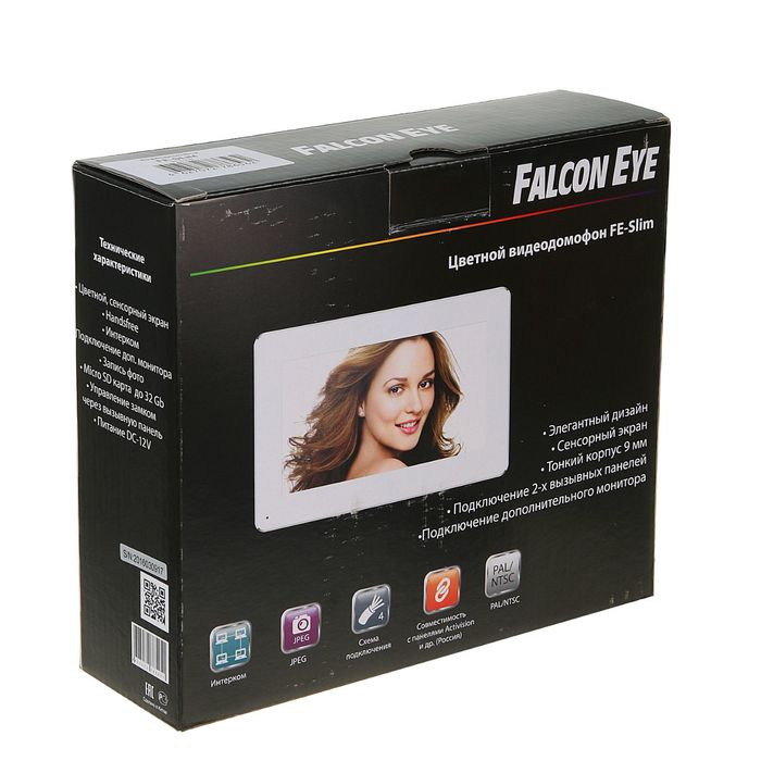 Видеодомофон Falcon Eye FE-Slim, 7", сенсорный, hands free