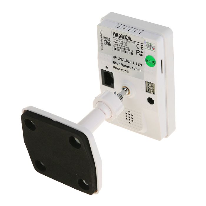Видеокамера внутренняя Falcon Eye FE-IPC-QL200PA, IP, 1080P, 2 Мп, PoE, микрофон, Wi-Fi