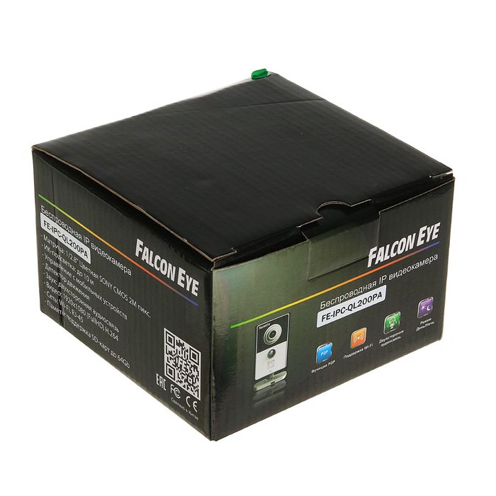 Видеокамера внутренняя Falcon Eye FE-IPC-QL200PA, IP, 1080P, 2 Мп, PoE, микрофон, Wi-Fi