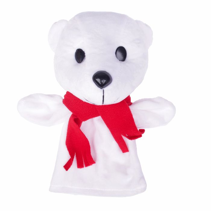 Кукла рукавичка "Белый мишка"