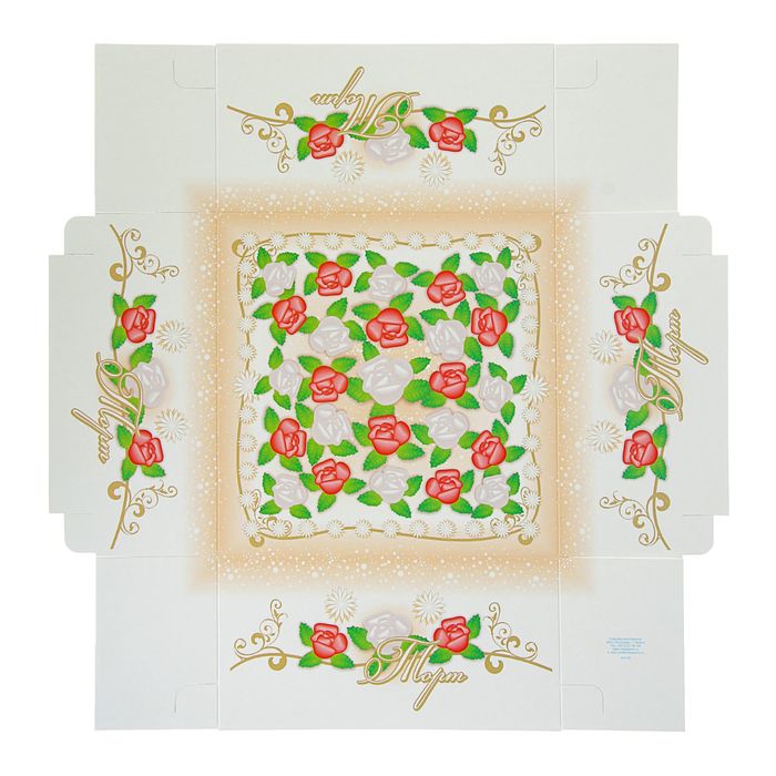 Кондитерская упаковка, короб, 24 х 24 х 12,1,5 кг