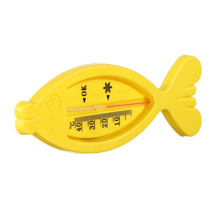 Термометр для ванной «Рыбка», цвет жёлтый
