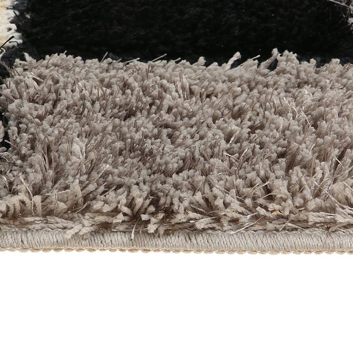 Коврик для ванной "Шахматная доска" 45х75 см, цвет серый