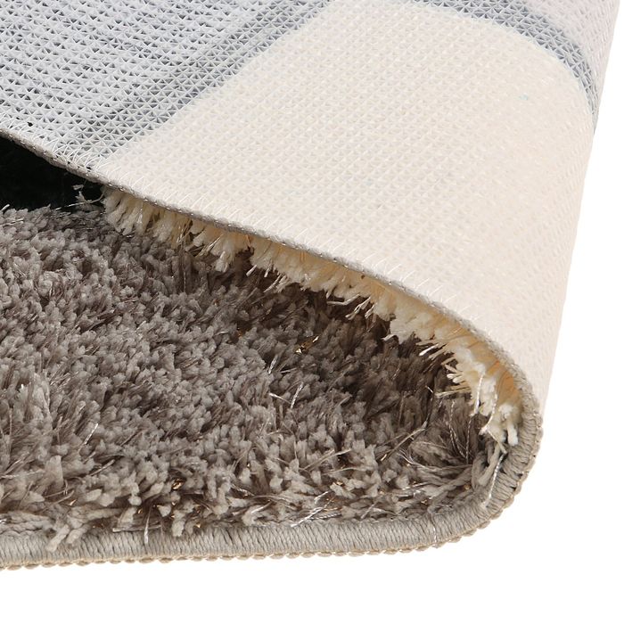 Коврик для ванной "Шахматная доска" 45х75 см, цвет серый