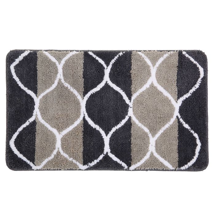 Коврик для ванной "Вега", цвет серый