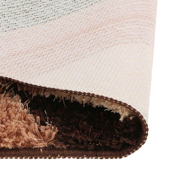 Коврик для ванной "Штрихи", цвет коричневый