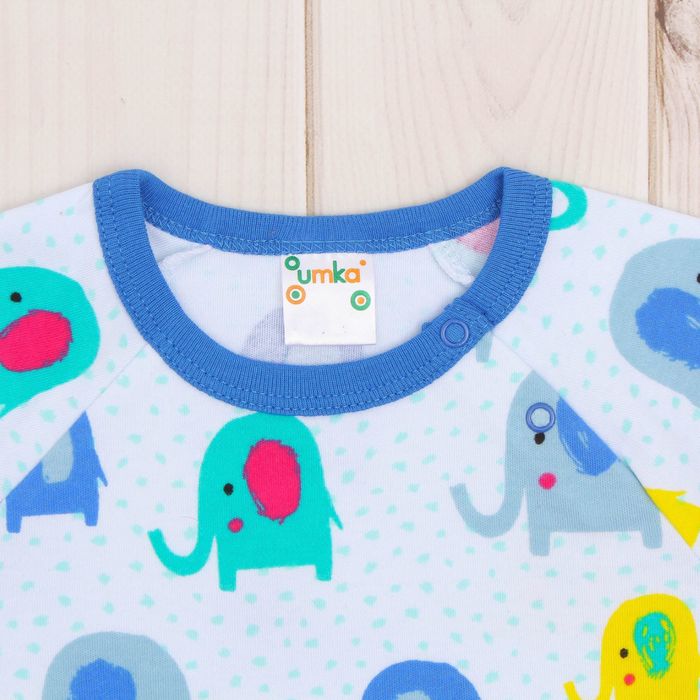 Комплект детский (3 предмета), рост 74 см, принт слоники