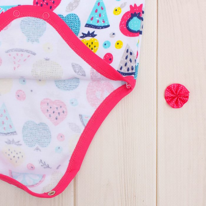 Комплект детский (3 предмета), рост 80 см, принт фрукты