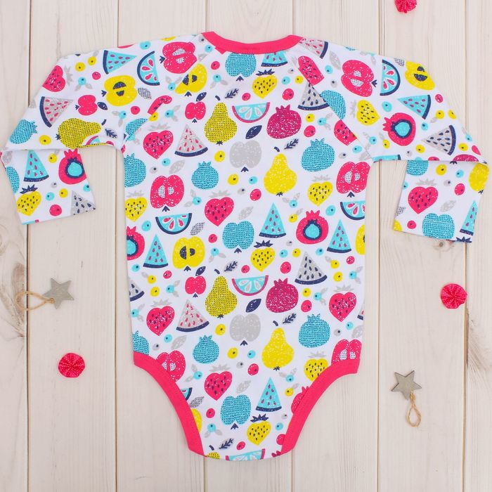 Комплект детский (3 предмета), рост 80 см, принт фрукты