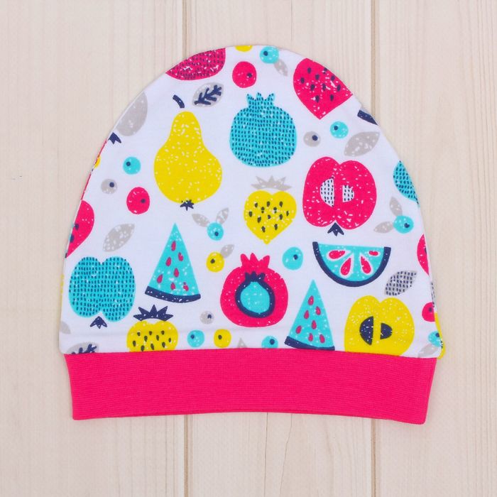 Комплект детский (3 предмета), рост 80 см, принт фрукты