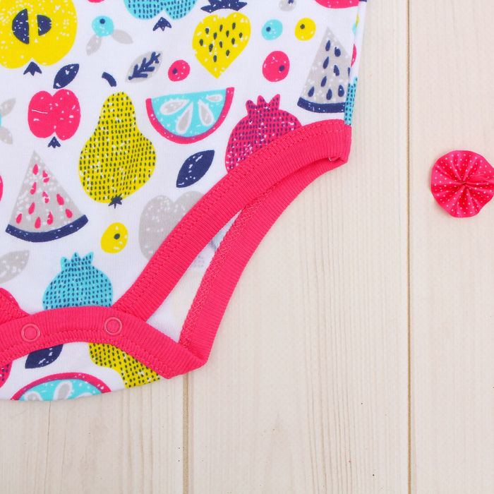 Комплект детский (3 предмета), рост 86 см, принт фрукты