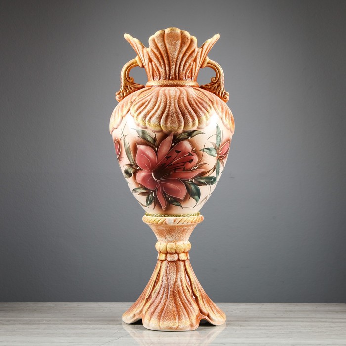 Ваза "Орхидея" шамот микс