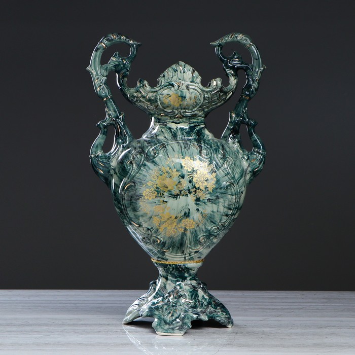 Ваза "Паола" малахит зелёный