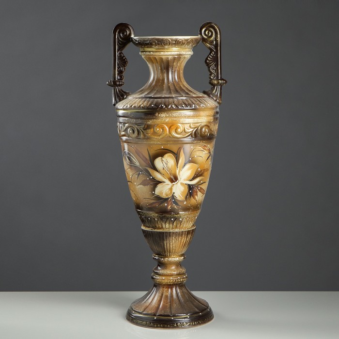 Ваза "Диана" жемчуг  цветы