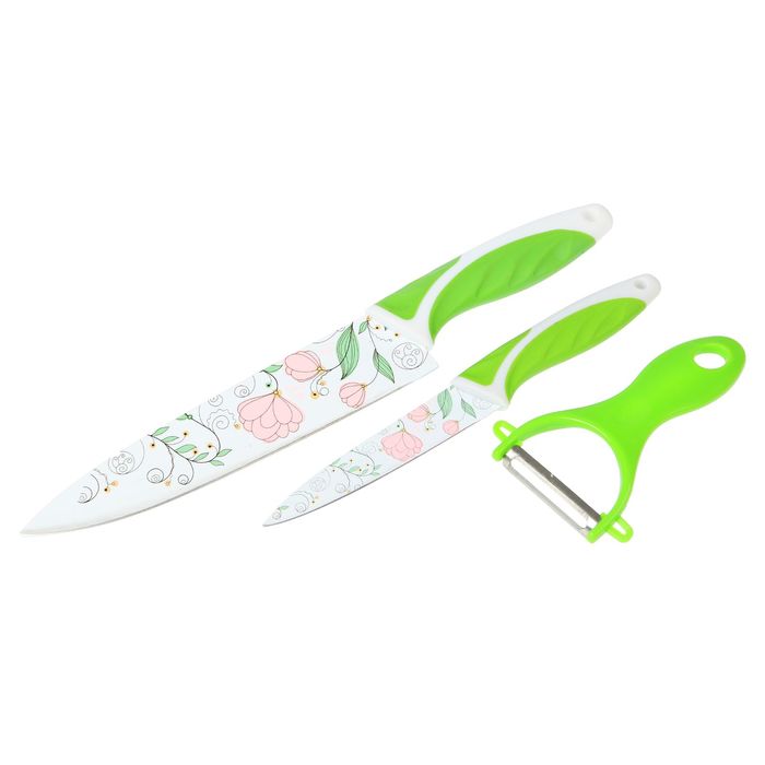 Набор 3 предмета: 2 ножа 11,5/19 см, овощечистка "Севилья"