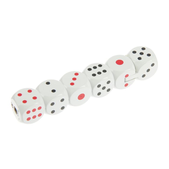 Зажигалка «Игральные кости», кремний, 7,5х1 см