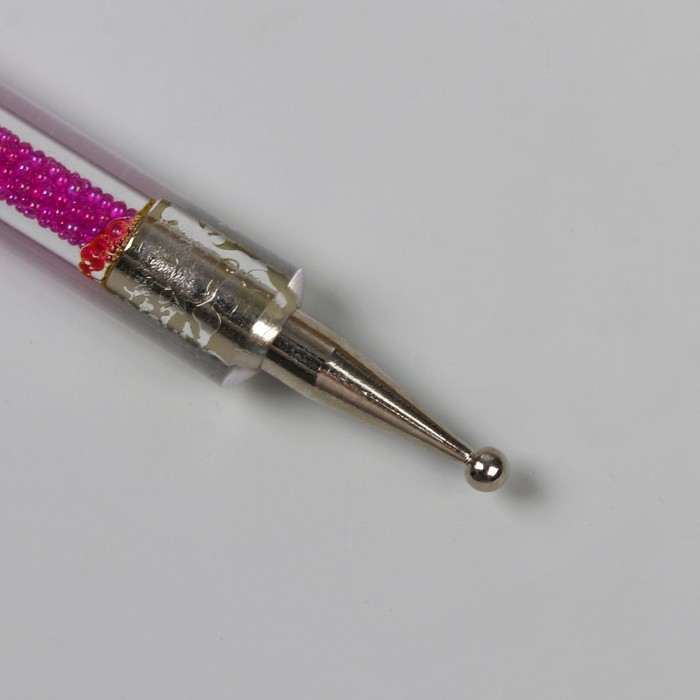 Дотс двусторонний, 13,5см, d=0,3/0,2см, цвет малиновый