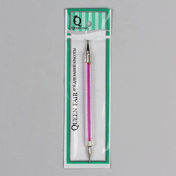 Дотс двусторонний, 13,5см, d=0,3/0,2см, цвет малиновый