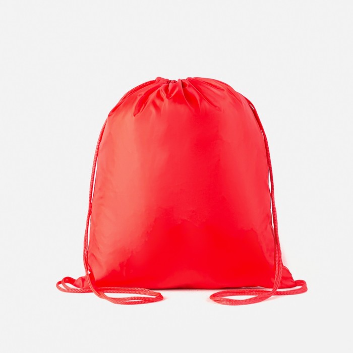 Мешок для обуви на шнурке, 1 отдел, цвет красный