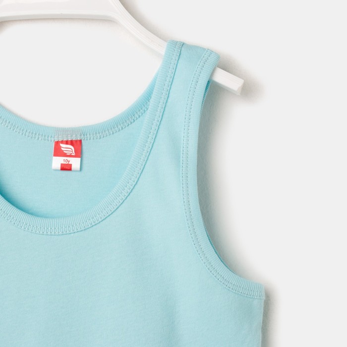 Комплект для мальчика (майка, трусы-боксеры), рост 140 см, цвет бирюзовый