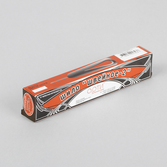 Шило швейное, с крючком, пластиковая ручка, d=1,5мм