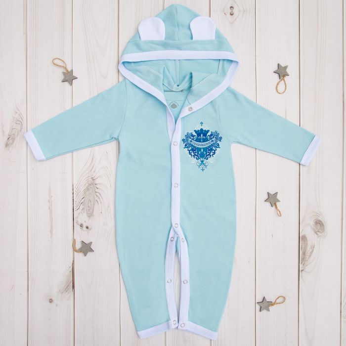 Комбинезон детский с капюшоном "Наследник", рост 74-80 см, 9-12 мес (26 р-р)