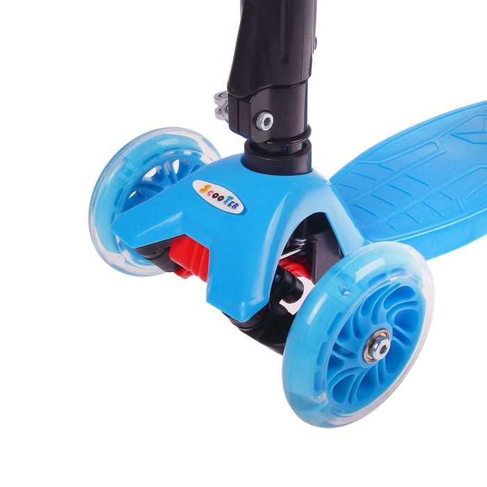 Самокат стальной,складной TROLO OT-037, колеса световые PU d= 120 и 70 мм до 60 кг,в пакете