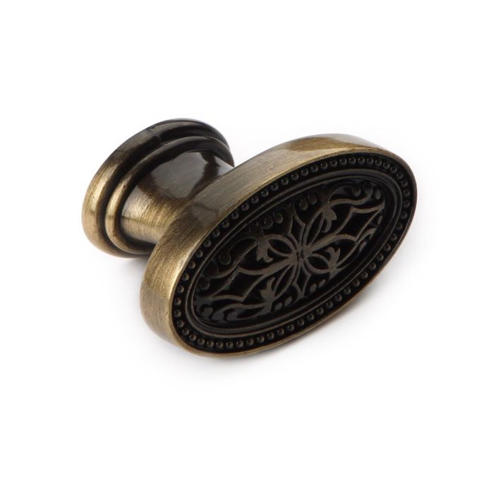 Ручка-кнопка BOYARD RC415BAB, цвет античная латунь