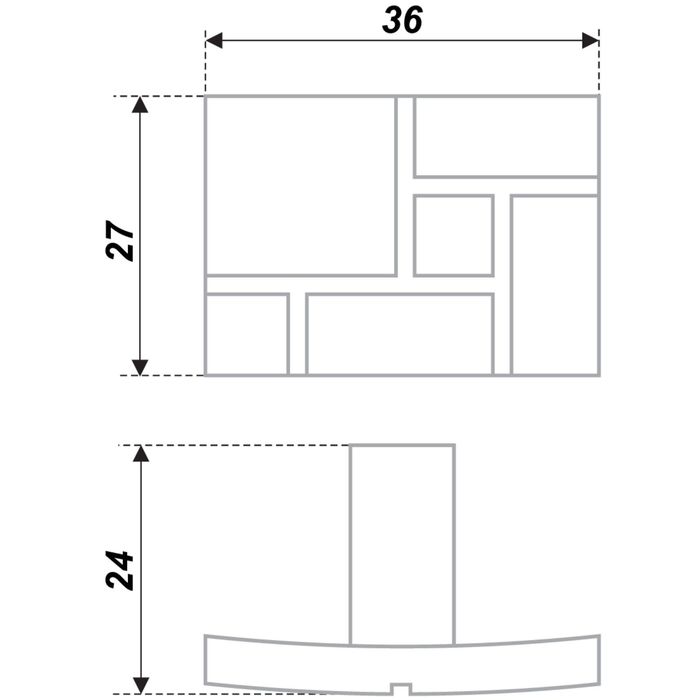 Ручка-кнопка BOYARD RC417BAP, цвет старинное олово