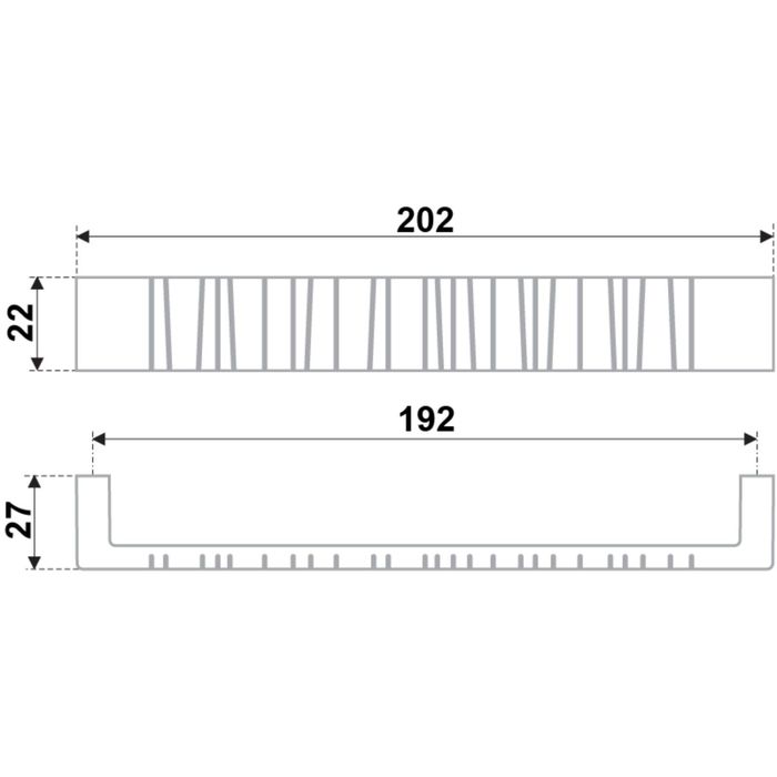 Ручка-скоба BOYARD RS181SN.4, 192 мм, цвет матовый никель