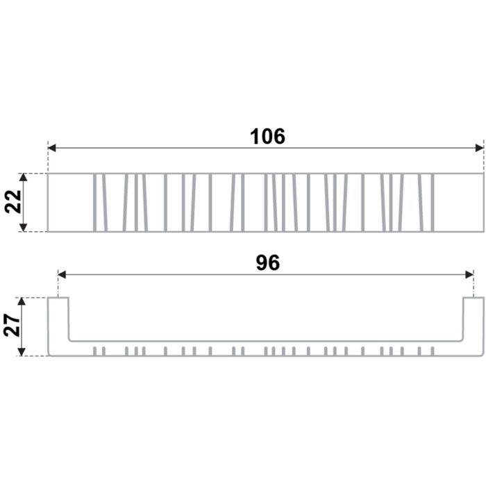 Ручка-скоба BOYARD RS181SN.4, 96 мм, цвет матовый никель