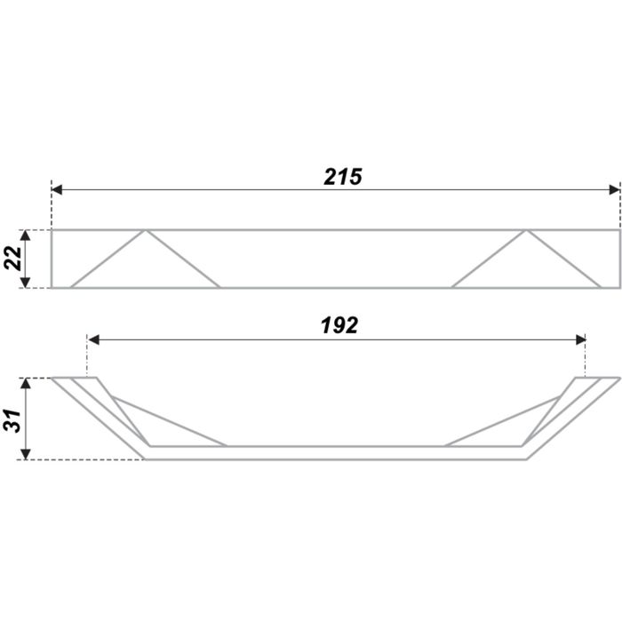 Ручка-скоба BOYARD RS268CP.4, 192 мм, цвет хром