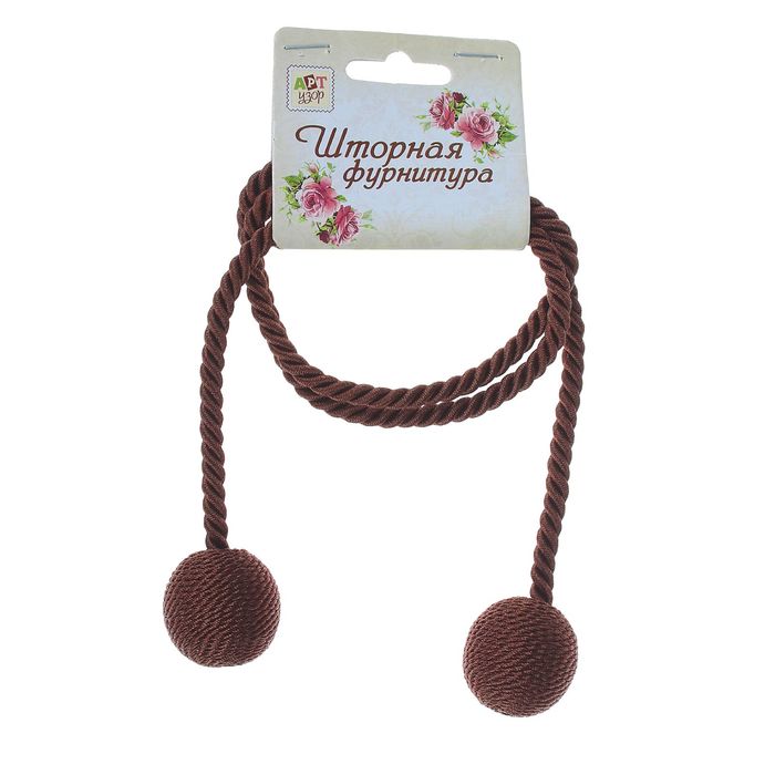 Кисть для штор "Бомбей", L-84(±1)см, 82, цвет коричневый